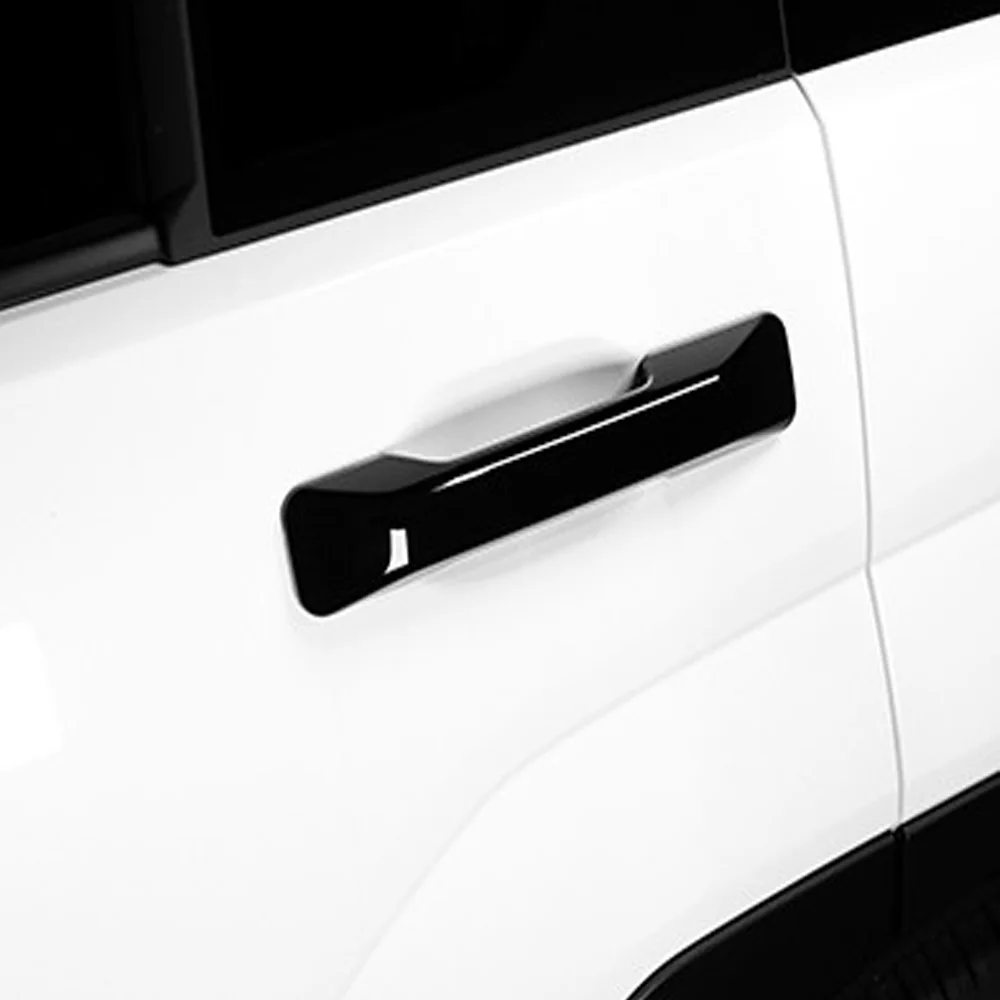 Bright Black Style Exterior Door Handle Cover Trim For Hyundai Santa Fe MX5 2024 Left Hand Drive