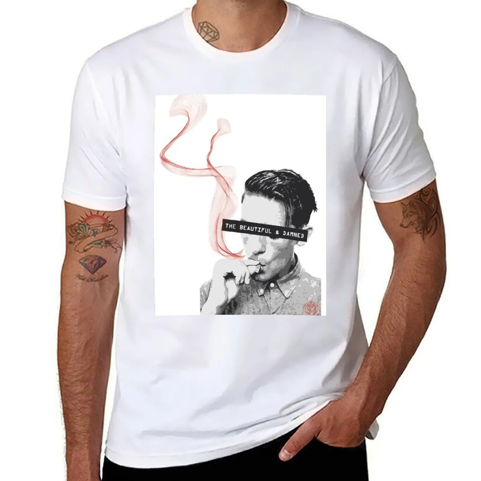 

man t Smoke G-Eazy cotton 100% & anime shirt cotton men Damned Graphic The brand shirts t Beautiful tshirt T-Shirt luxury