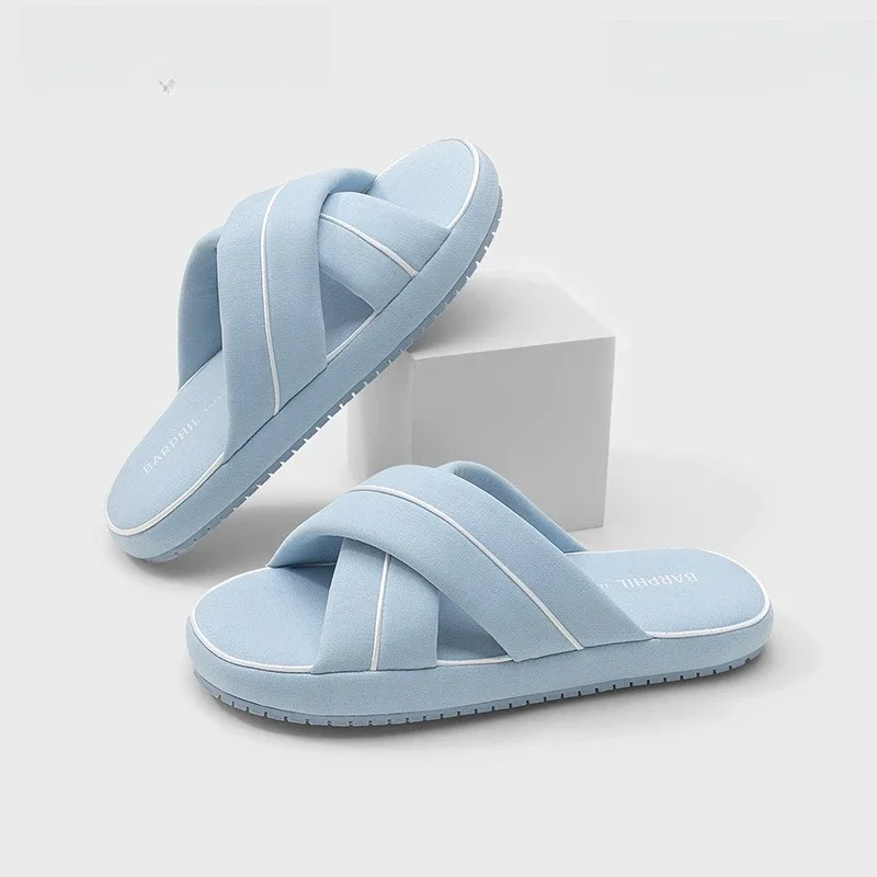 

Summer New Cross-strap Women's Indoor Slippers Thick-soled Soft-soled Non-slip Versatile Slippers for Home Outdoor Women's shoes
