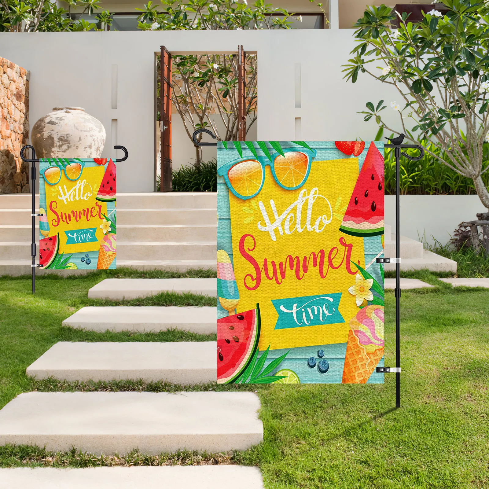 

20Pcs Garden Flag Clips Anti Wind Durable Plastic Fixing Clips for Holiday Decorations Garden Flag Holder Clip