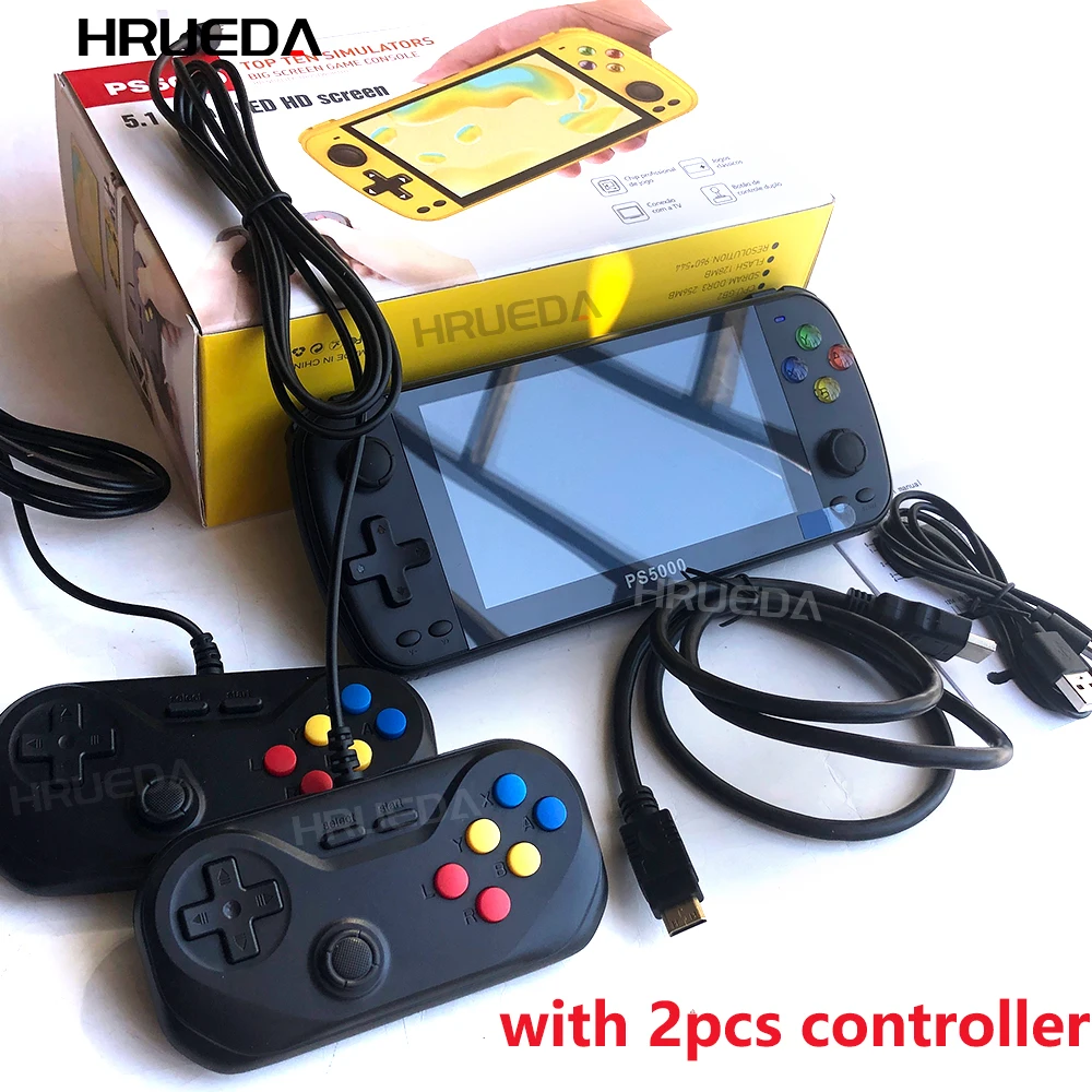 

5.1 Inch PS5000 HD Double Game Console Portable handheld arcade video games player