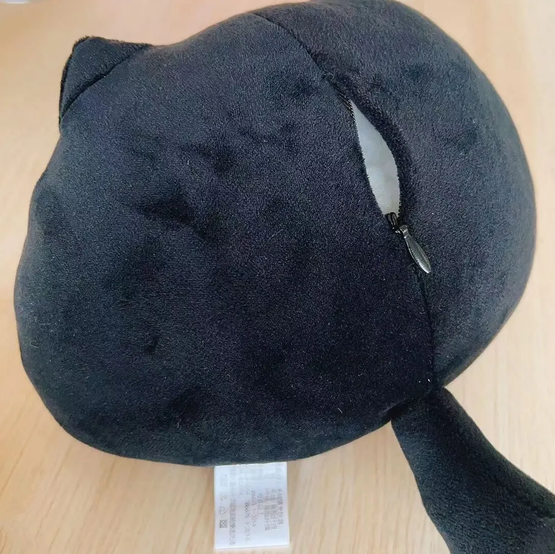 Kawaii Black Cat 20cm peluche bambola di alta qualità grassoccio animale gattino farcito regali morbidi per ragazzi ragazze amici decorare bambini