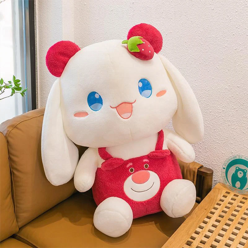 

Kawaii Berry Rabbit Plush Toy Stuffed Doll Strawberry Bunny Cute Dog Soft Toy for Children Birthday Gift Collection