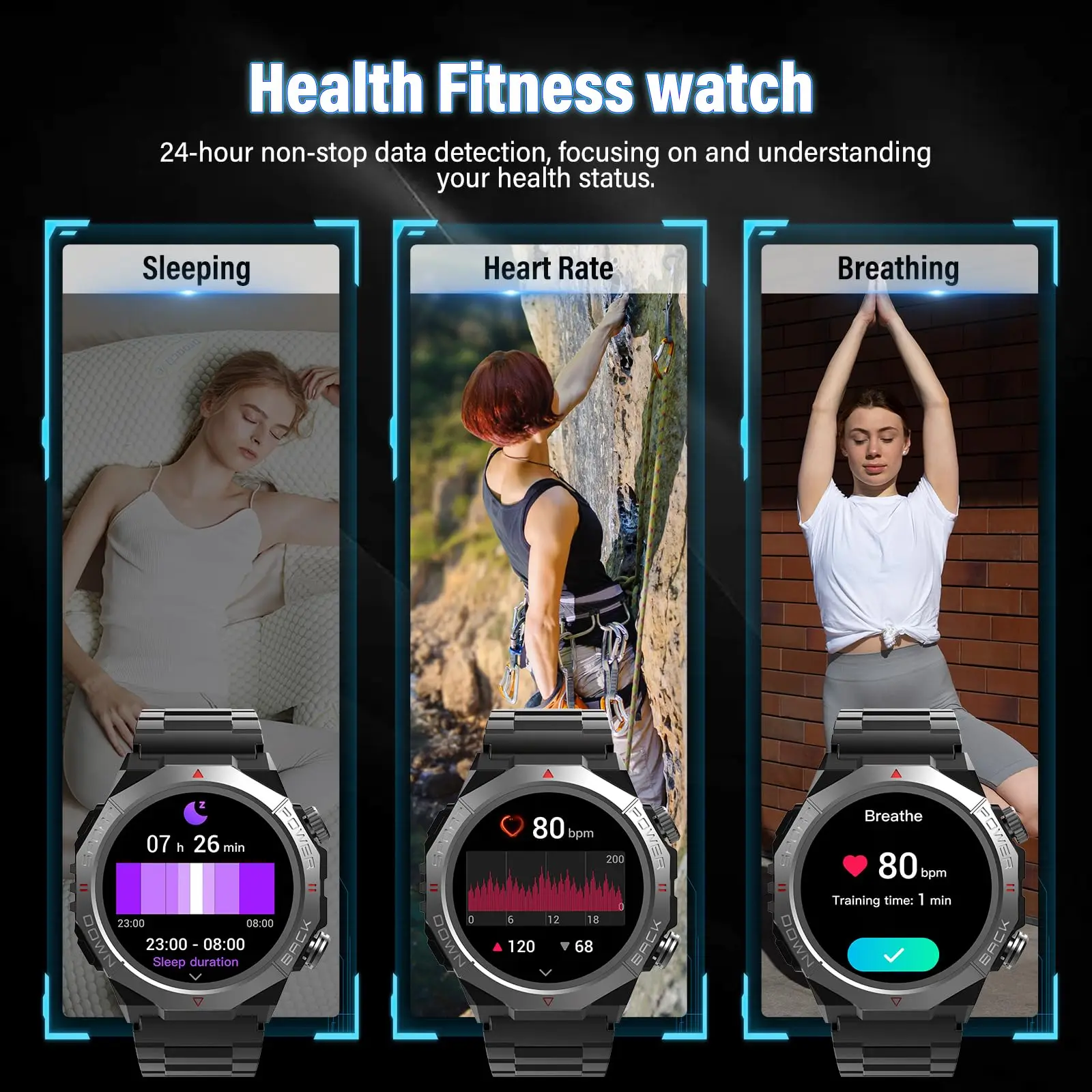 Умные часы S10, Bluetooth-вызовы и уведомления |   1,39-дюймовый HD-экран |   110+ спортивных режимов |   30-дневный срок службы батареи |   IP68 Водонепроницаемый