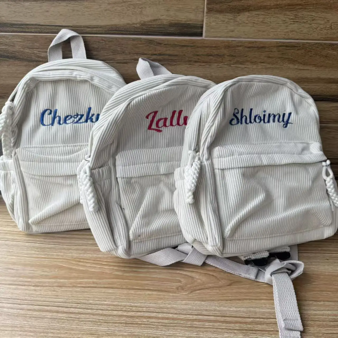 Personalized Children's Schoolbag Baby Stroller Bag Customized Kindergarten Snack Backpacks with Name Solid Color Backpacks
