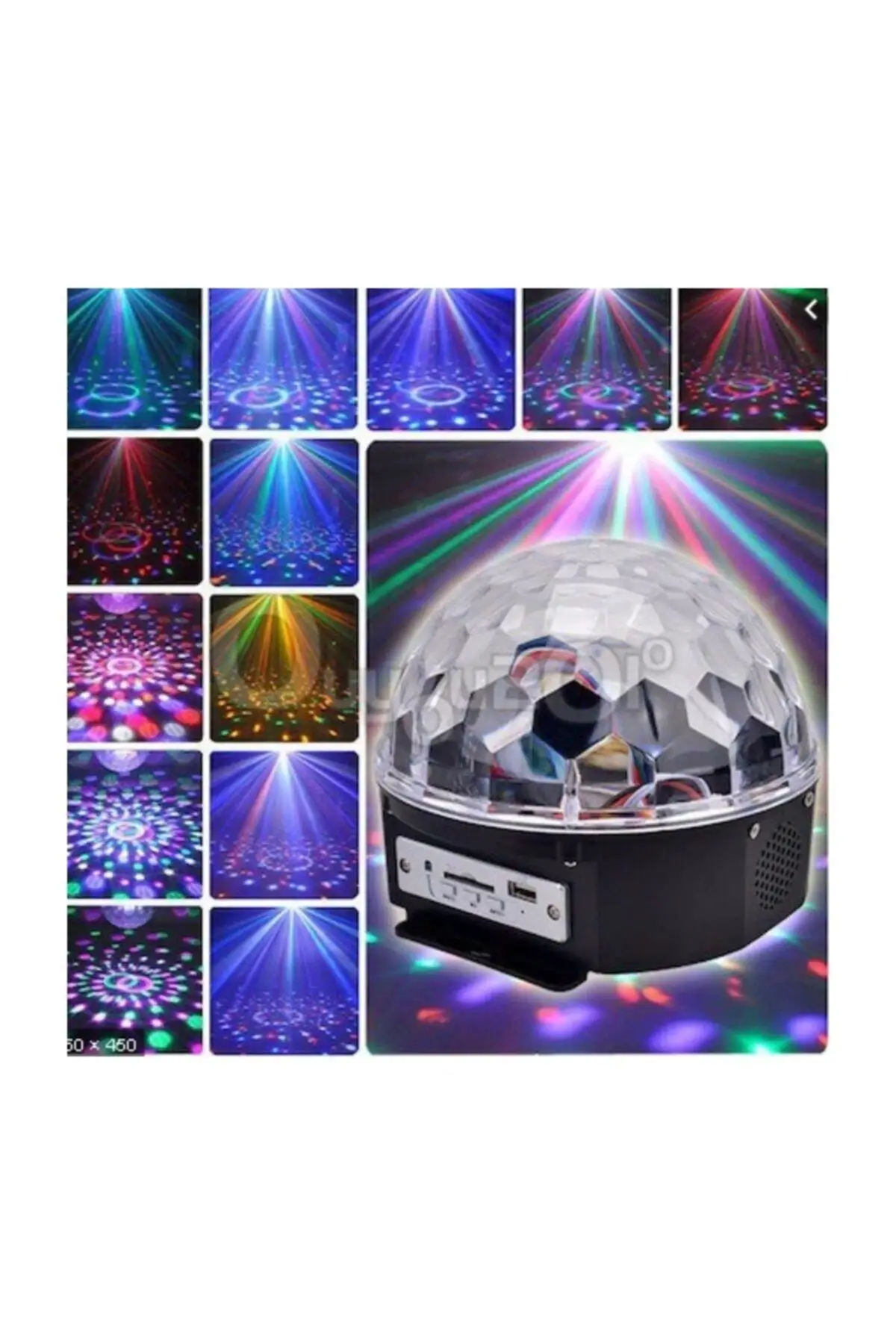 Party Material Voice Operated Bluetooth Led Globe Disco Ball Color Illuminated Laser