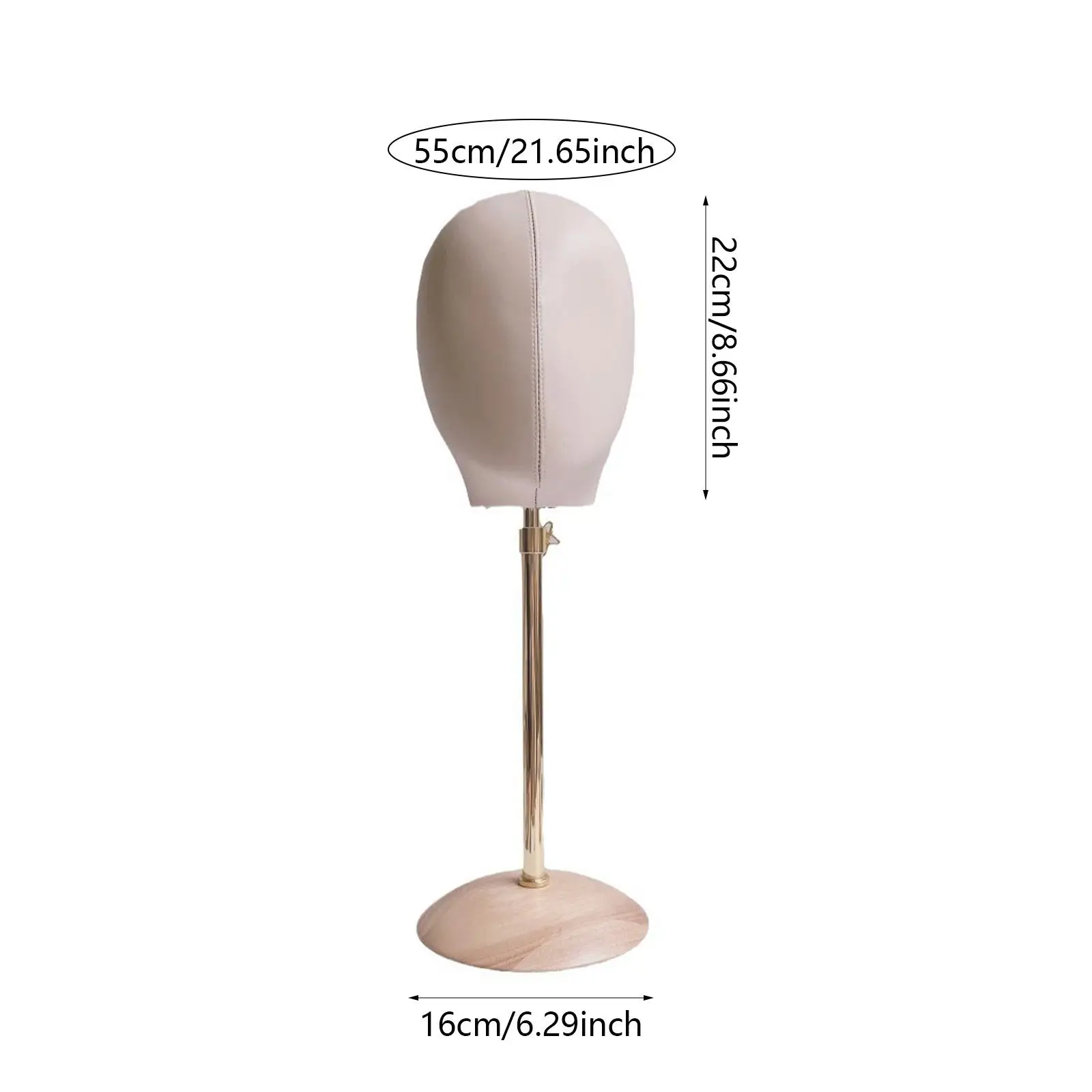 Mannequin Head Hat Holder Mannequin Head Model Portable Multipurpose Adjustable Wig Travel Holder for Salon Beginner Stylist image 6