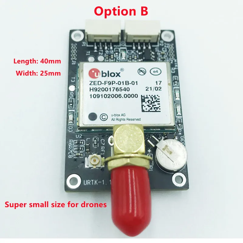 1PCS/LOT  zed-f9p-01B  f9p rtk gps Positioning board Uav special  Centimeter-level positioning board