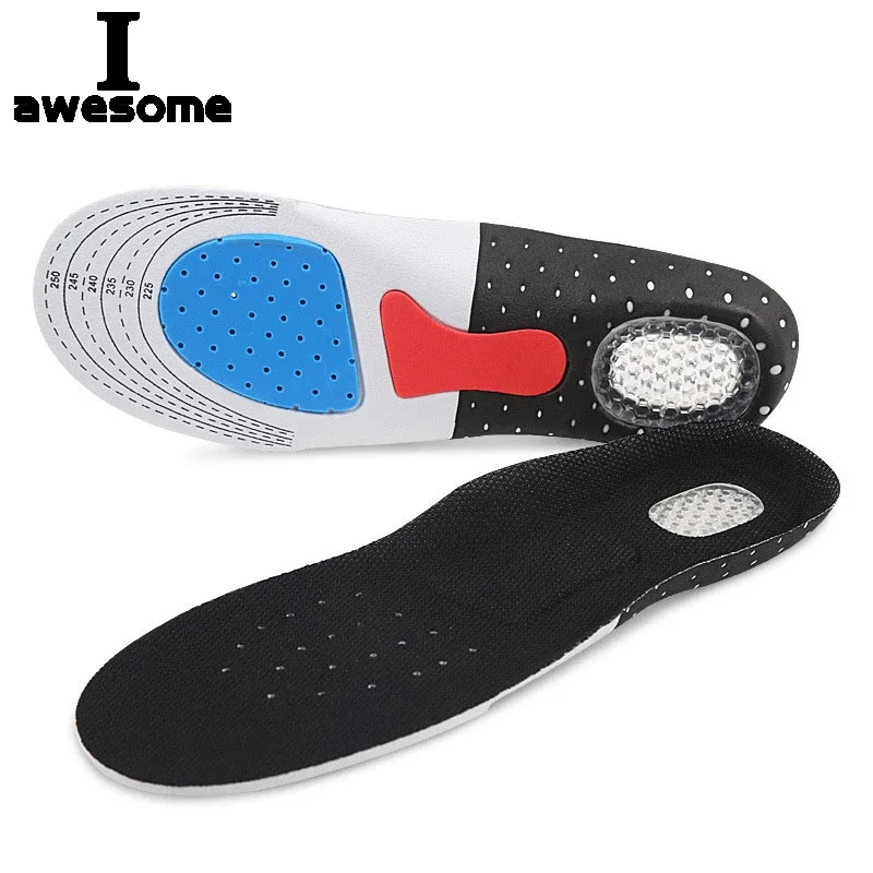 High Quality Arch Support Sport Insole Flat Feet Orthopedic Insoles Silica Gel Shock Absorption Cushion Pad for Men Women