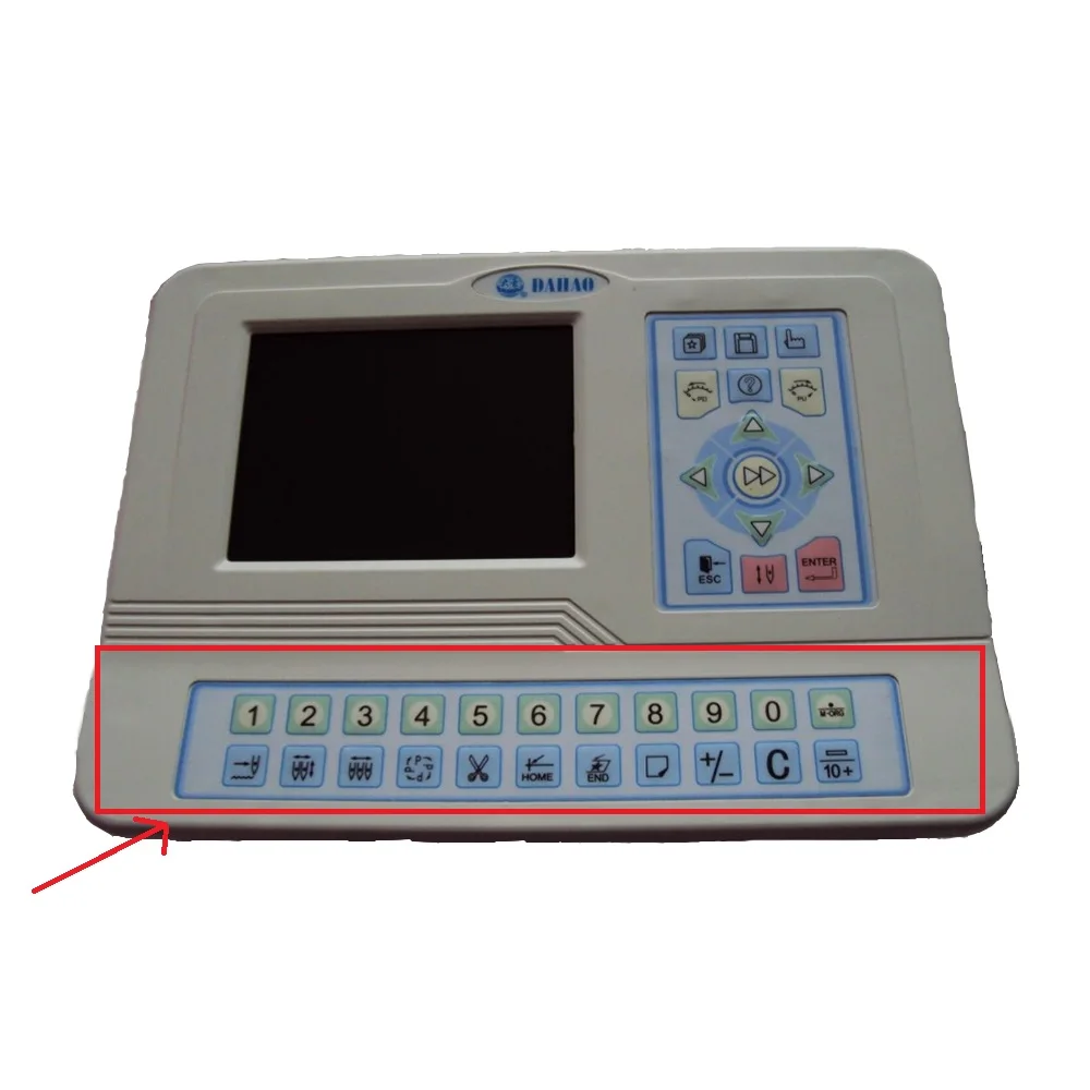 Keypad Board P/N KD011A For Dahao BECS 328 Control Panel Keyboard Card Spare Parts Computer Embroidery Machine Accessories