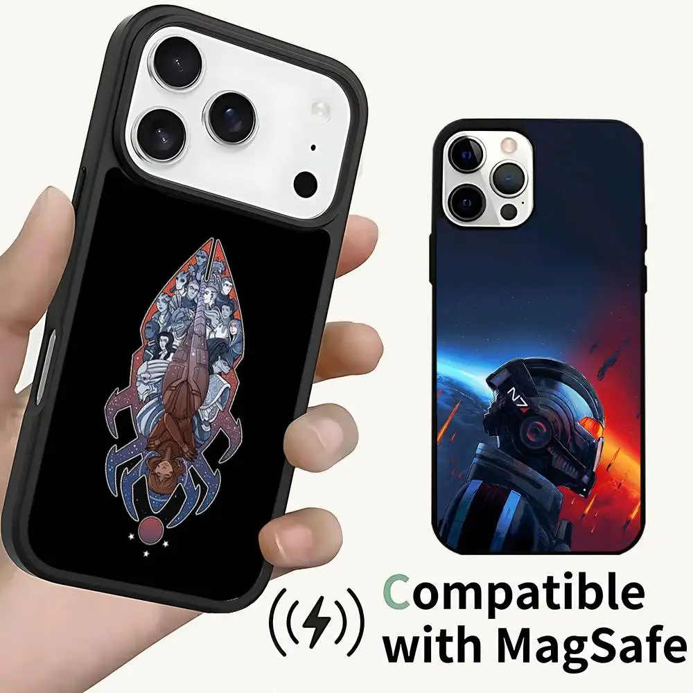 

N7 M-Mass Effect Game For IPhone 17,16,15,14,13,12,11,Pro,Max,Plus,Mini,SE4,E Protective Magnetic Case Cover