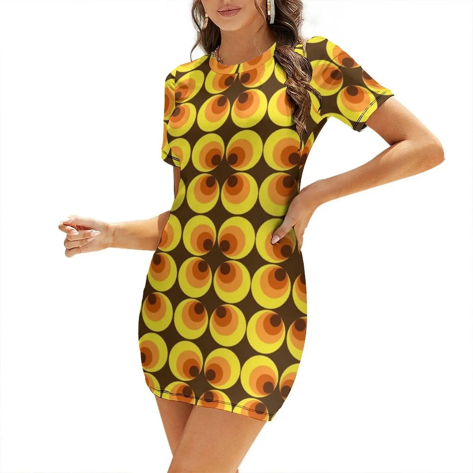 

zappwaits retro Short-Sleeved Dress dress korean style women clothing 2025 new arrivals dresses for womens 2025 Dress