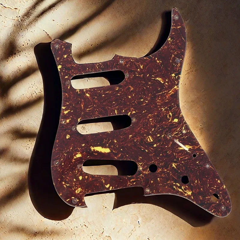 Tortoise Shell GuitarPickguard SSS 11-Hole Guard with Copper Foil for ST Electric Guitar Parts & Accessories