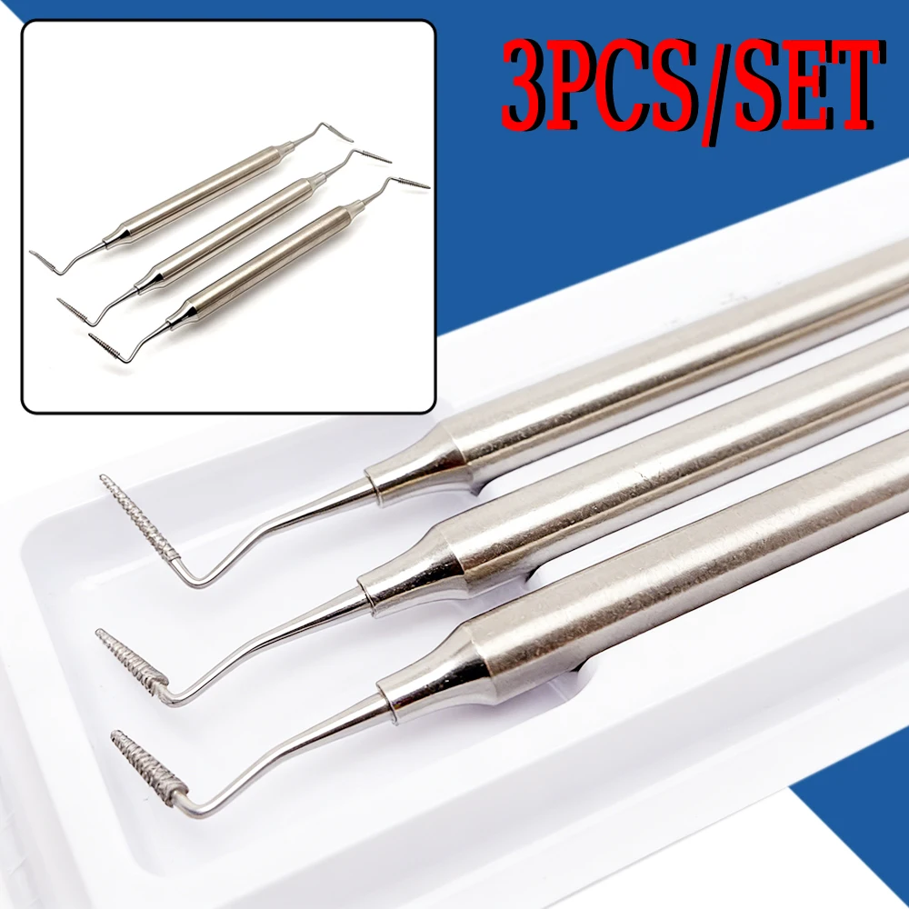 Professional Stainless Steel Double Ended Periodontal Bone File Dental Instrument for Perio Surgery Tooth Surface Finishing