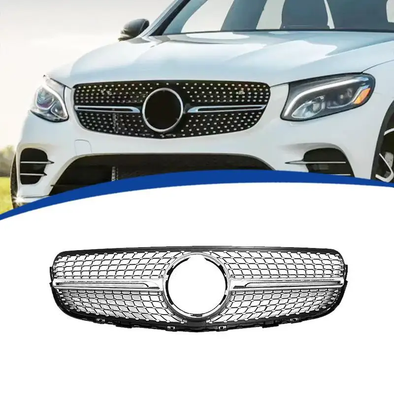 

Car Grille Mesh X253 Starry Sky Grille Original Car Replacement For Mercedes-Benz GLC 2016-2019 Car Grille Modification