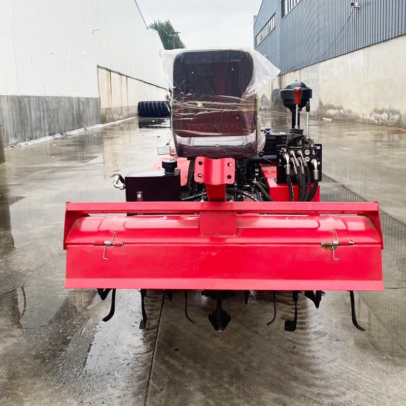 

Customized Farmer Preferred Four Wheel Tractor with Wheel Rotary Tiller & Ride-On Plowing Tractor