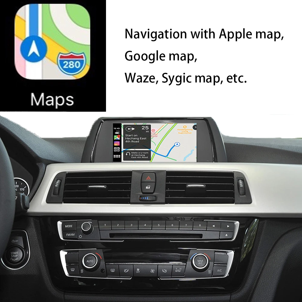 Zjcgo Draadloze Apple Carplay Android Auto Interface Adapter Box Voor Bmw 3 Serie F30 F31 F34 G20 G21 Cic Evo nbt Systeem