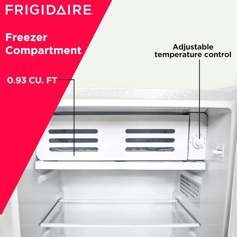 Frigidaire Retro Compact Fridge with Chiller, 3.2 cu ft Countertop Fridge with Built-In Bottle Opener, Compact Refrigerator