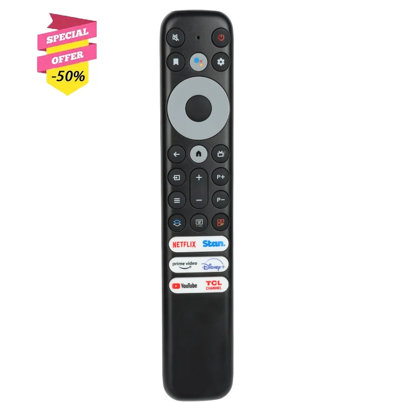 

RC902V FAR1 Voice Remote Control For TCL TV C835 LED 4K & C635 QLED 4K & P735 QUHD 4K & X925 LED 8K & C735 QLED 4K Google TV