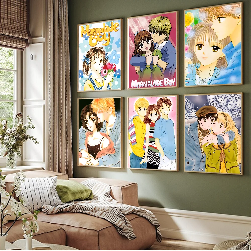 Anime Marmalade Boy Classic Vintage Classic Anime Poster Fancy Wall Sticker For Living Room Bar Decoration Decor Wall Stickers