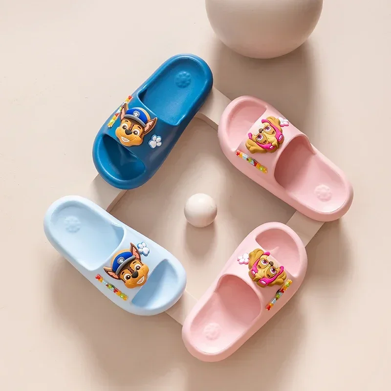 PAW PATROKids' Cartoon Dog Hole Shoes Baby Indoor and Outdoor Sandals Boys Girls Home Heel Wrap Non-Slip Wear-Resistant Slippers