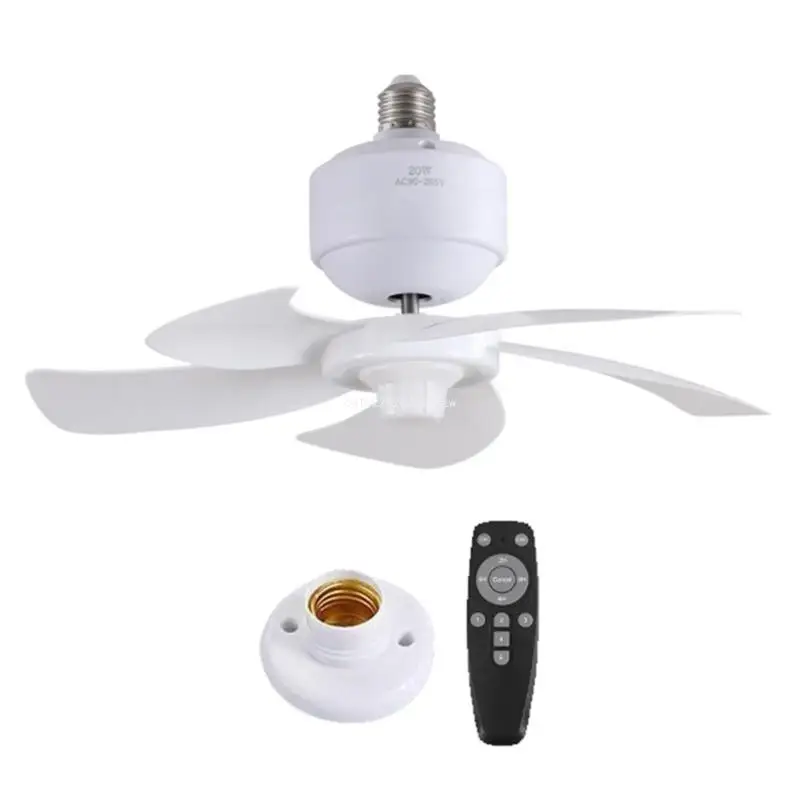 Ceiling Fan AC90-265V E27 Thread Cooling Fan Remote Control Chandelier Fan Dropship