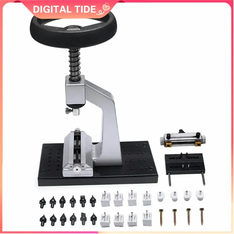 Watch Case Opener 5700 Bench Wristwatch Back Opener with 6 Dies Accessories Watchmaker Repair Tool for Watch Battery