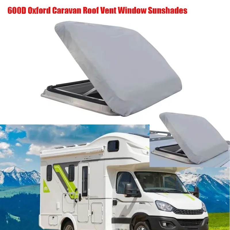 

1PC RV Sunroof Sunshade Cover Cloth 600D Oxford Cloth Sunscreen Waterproof PVC Coating Roof Vent Sunshade Cover Cloth Accessorie