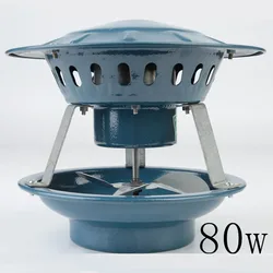 Small 80W Induced Draft Fan Exhaust Fan Household Oil fume Exhaust Fan Dust Removal Chimney Induced Draft Fan Smoke Exhauster