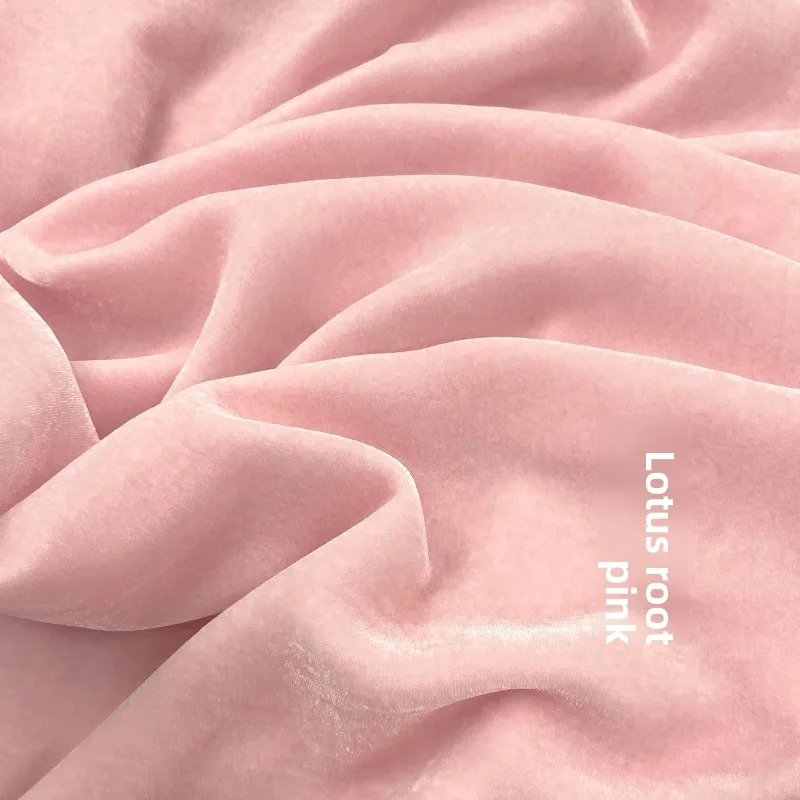 50X140cm Large Width High Quality Real Velvet Clothing Fabric Haute Couture Suit Evening Dress Material Drape Luxury Sky blue