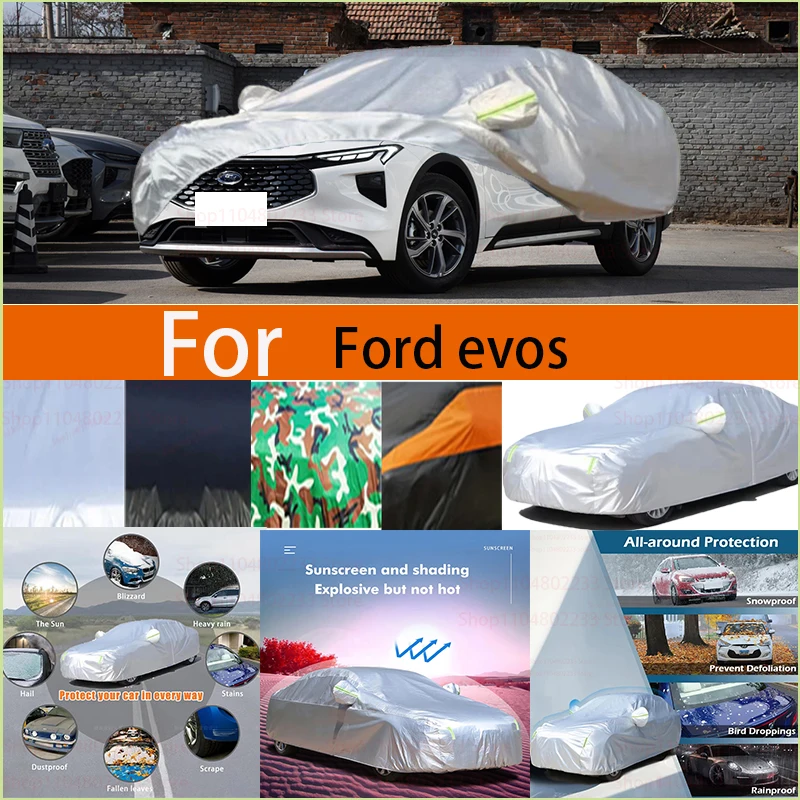 

Для Toyota Evos ветрозащитный автомобильный чехол со светоотражающей полосой, автоматический анти-УФ-защитный чехол от солнца, дождя, снега, пыли и краски