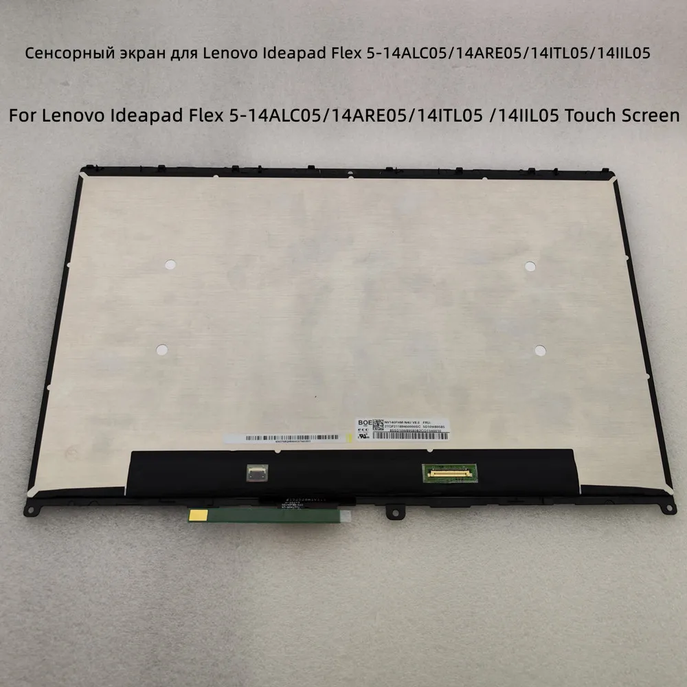 Flex 5 14iil05 Display 5D10S39642 5D10S39641 NV140FHM N4U B140HTN02.2 Lenovo Ideapad Flex 5 14ALC05 14ARE05 14ITL05 Touch Screen