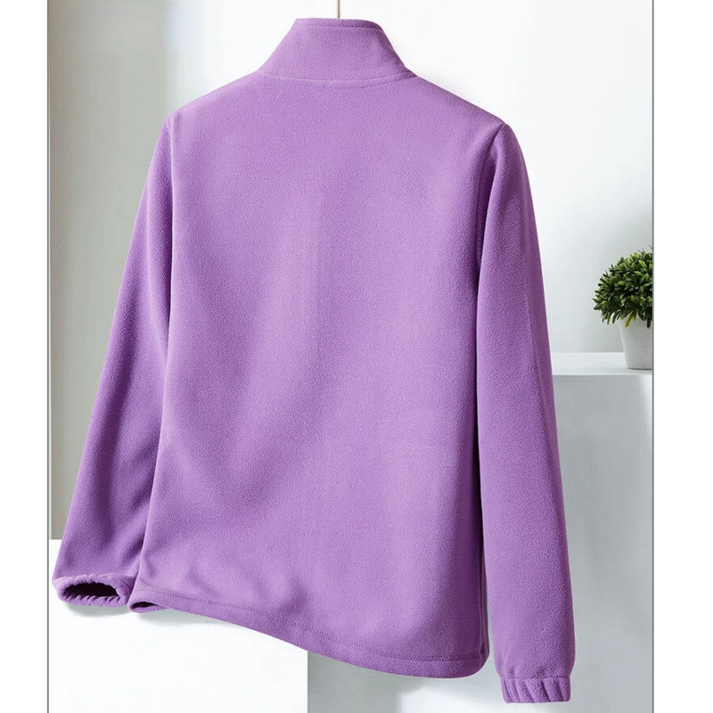 New Women Fleece Sportswear Sweatshirts Thick Softshell Jackets Female Autumn Winter Casual Thermal Thick Solid Color Coats