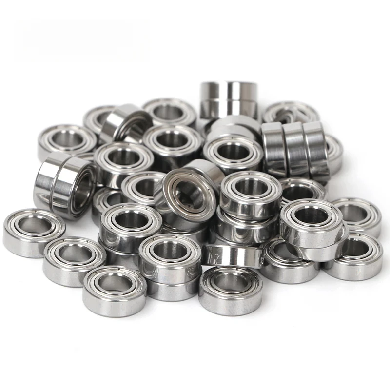 10Pcs Mixed Mini Thin Wall Deep Groove Ball Bearings MR52ZZ-MR149ZZ Double ZZ Metal Shield Chrome Steel Tiny Miniature Bearings