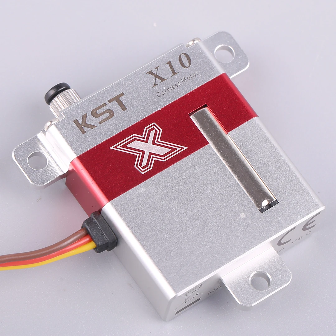 KST X10  Metal Gear Servo Fixed Wing High Pressure and High Torque Aircraft Model Steering Gear With Metal Extended Arm