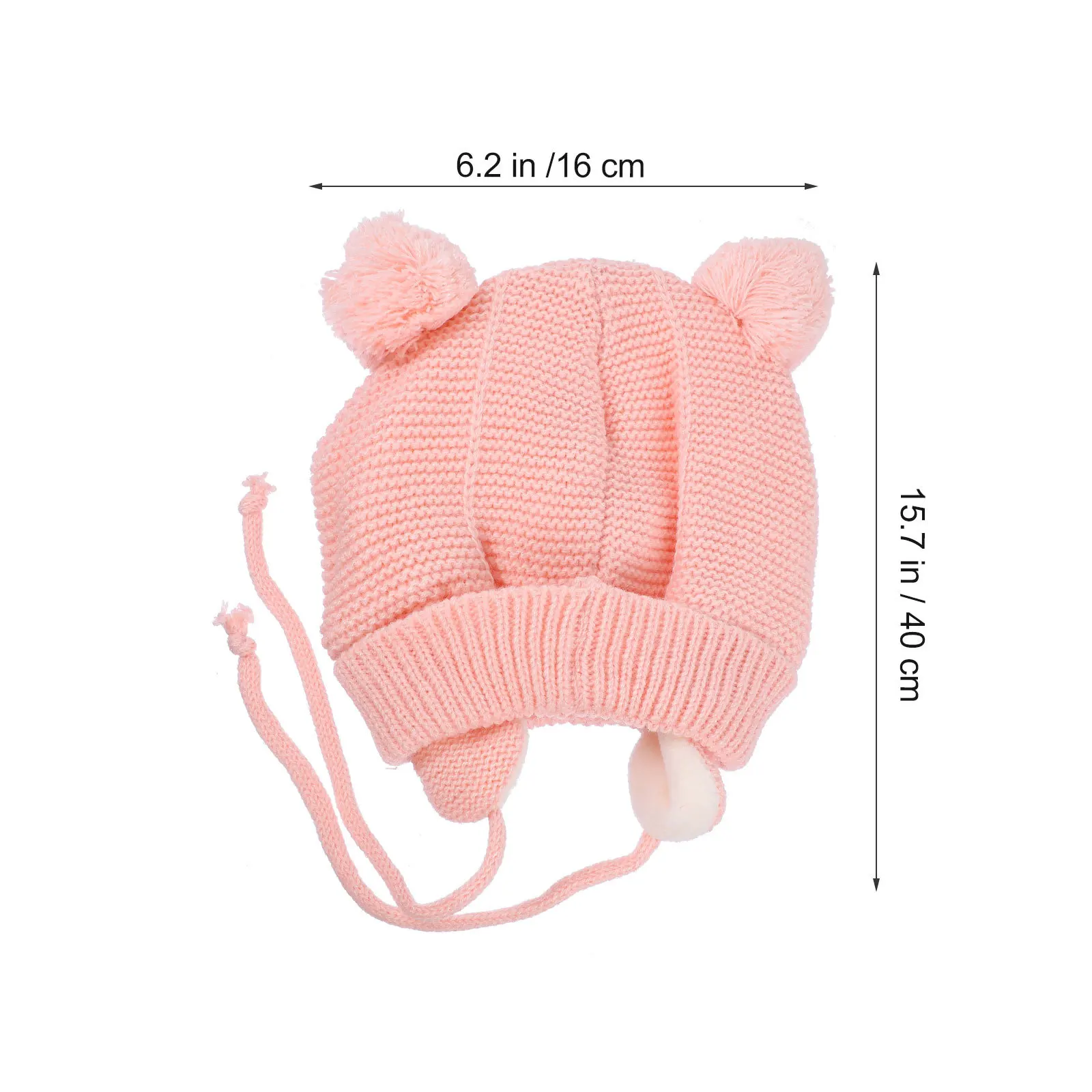 1 مجموعة الكروشيه الشتاء قبعة قفازات مجموعة الرضع Pompom قبعة محبوك قبعة دافئة للأطفال الصغار في الهواء الطلق الطقس البارد عطلة