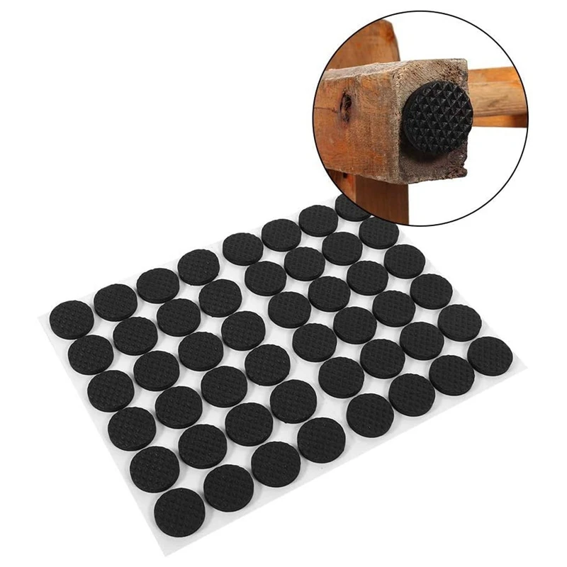 Anti Slip Furniture Pad Self Adhesive Round Non Slip Thickened Feet Floor Protectors For Desk Table Chair Sofa