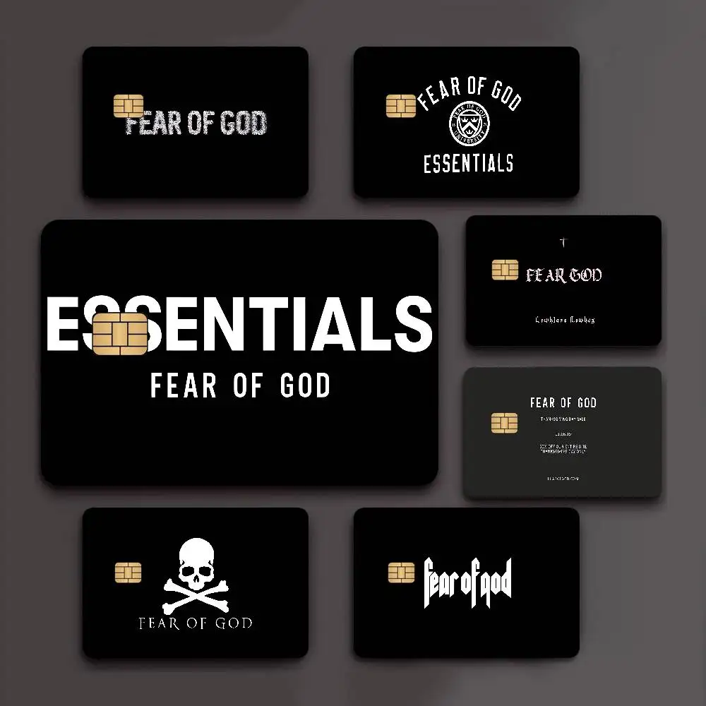 Fashion E-Ess-entials F-Fear-Of-G-God 100% Hot Sale Amine Credit Debit Bank Card Bus Card Film Skin Sticker