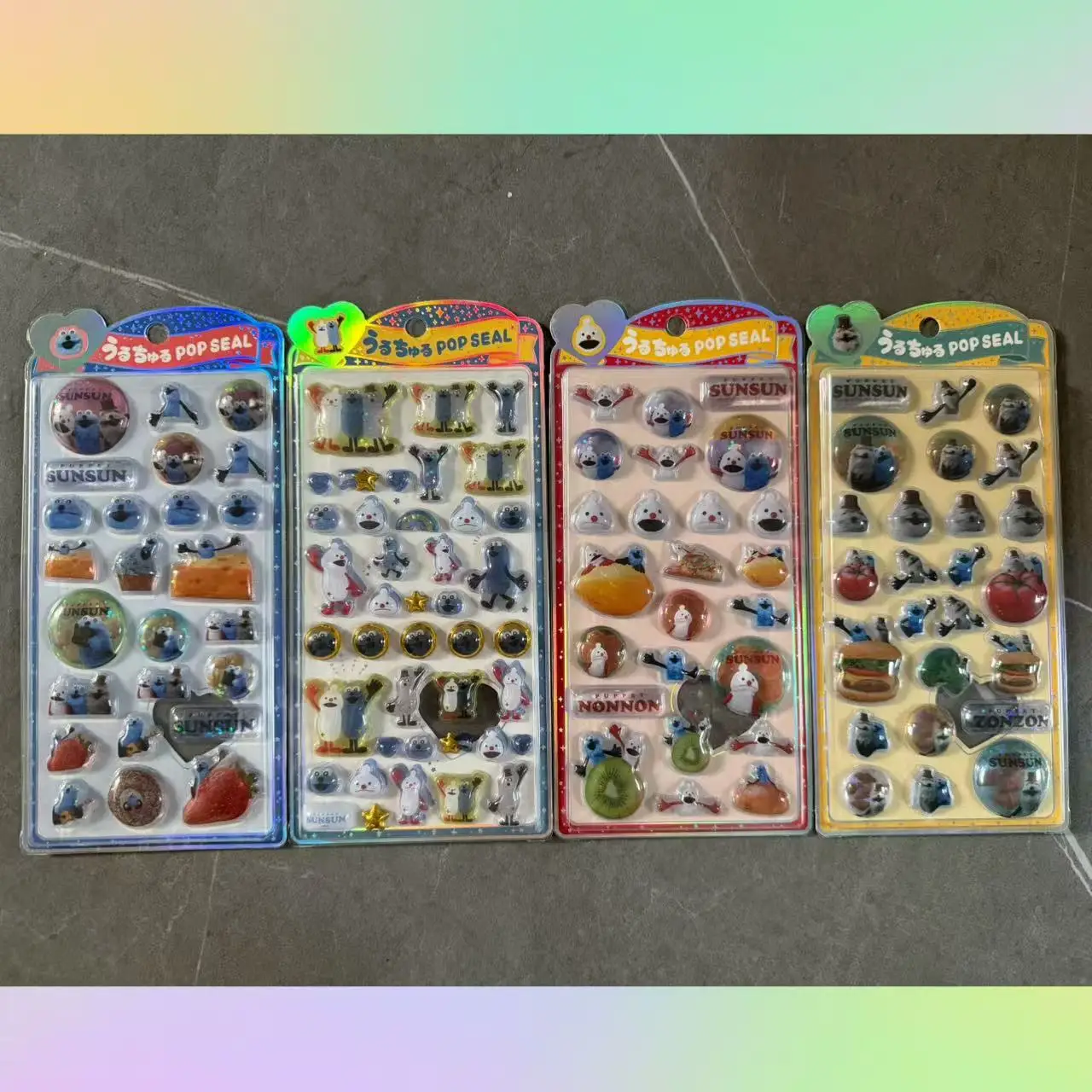 novos-4pcs-adesivos-de-cristal-3d-estereoscopicos-mojojojo-para-cadernos-criativos-infantis-adesivos-decorativos-estereoscopicos