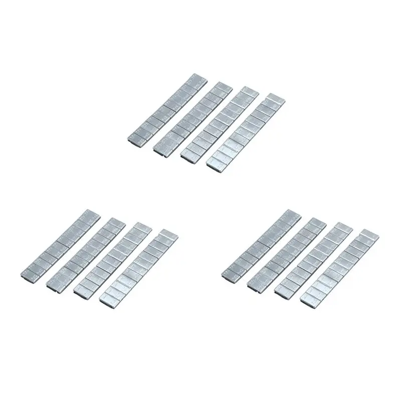 12X Adhesive Car Truck Tire Tyre Wheel Balance Weights Strips 2.1Oz/60G Silver