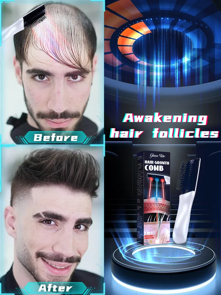 The light of technology, crazy hair growth, red light activates hair follicles, hot-selling products