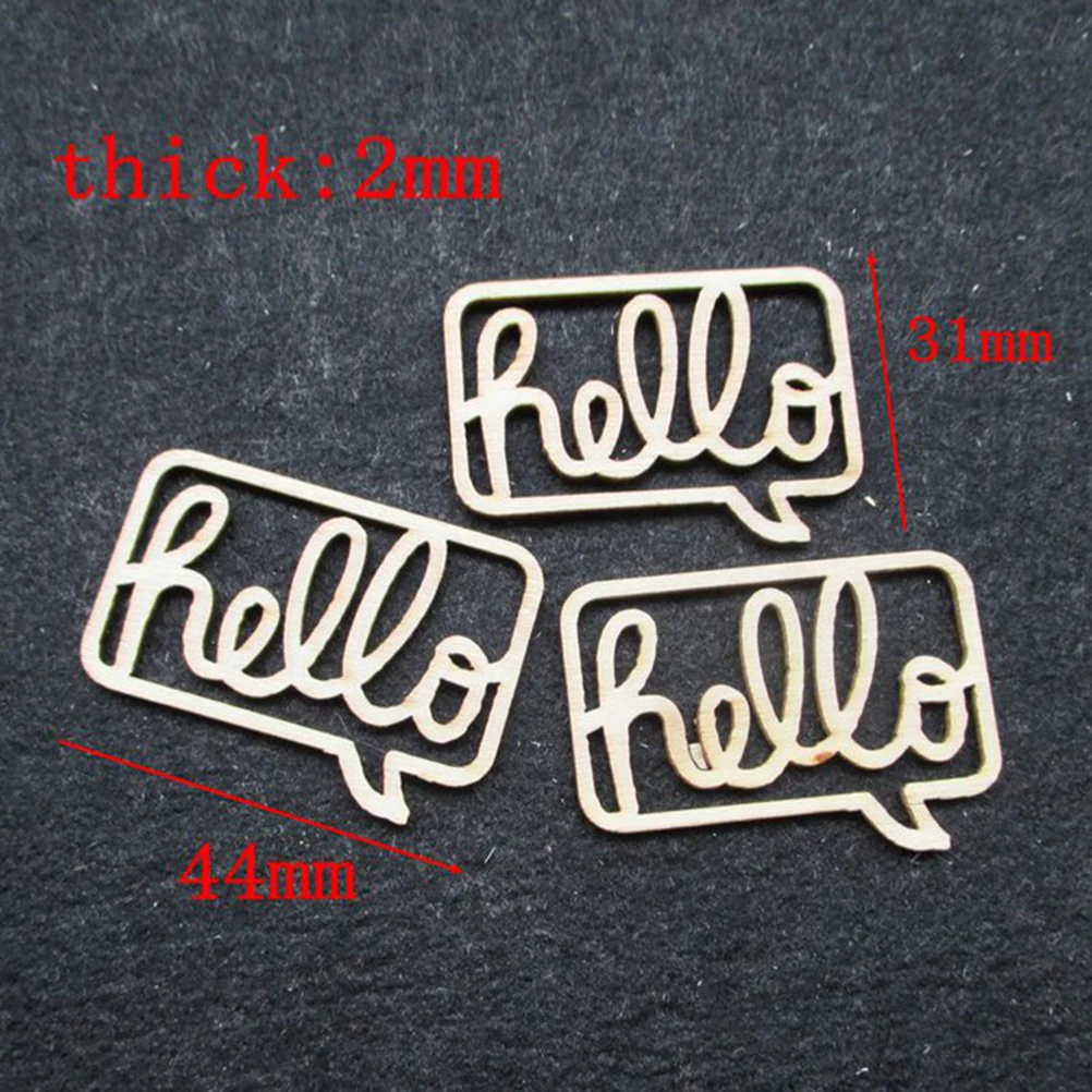 

10pcs Unfinished Wood Cutouts Wooden Chips Premium Ornaments Smooth Craft Pieces Diy Decorations For Party Wedding Teaching Kids