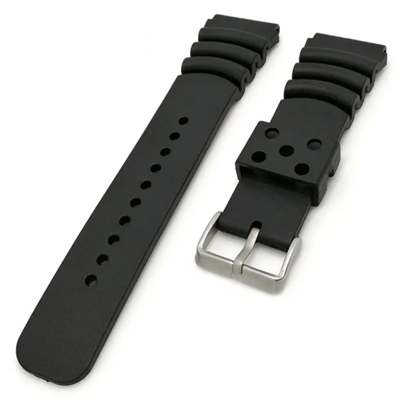 20mm 22mm 24mm Silicone Watch Strap Men Sport Waterproof Diving Rubber Wrist Band Bracelet Accessories for Seiko Prospex