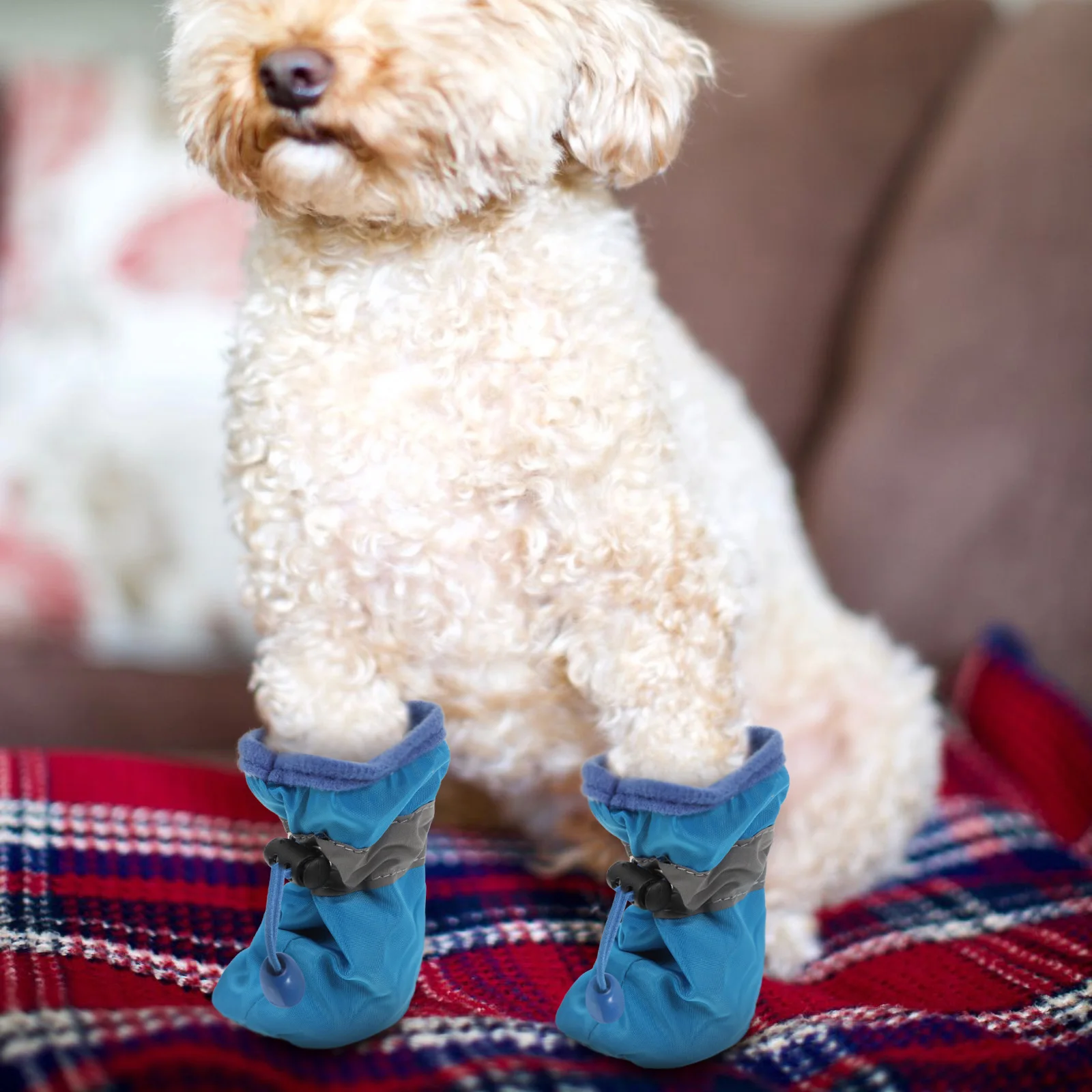 

4 Pcs Dog Waterproof Boots Rain Booties for Dogs Paws Winter Small Shoes Puppy
