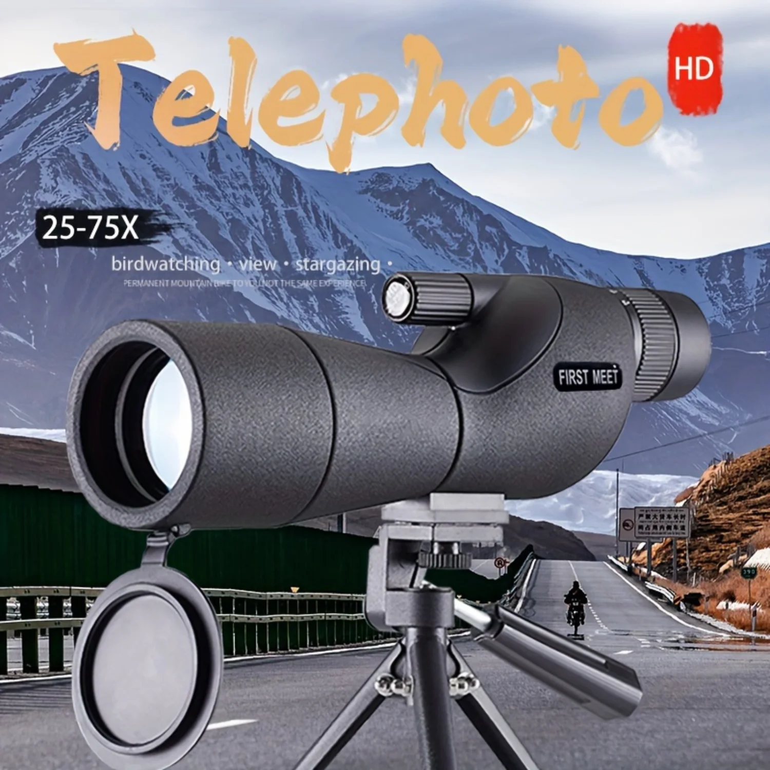 

High-Definition Portable Monocular Telescope - Dual Use for Day and Night Vision Ideal Outdoor Sports Bird Watching