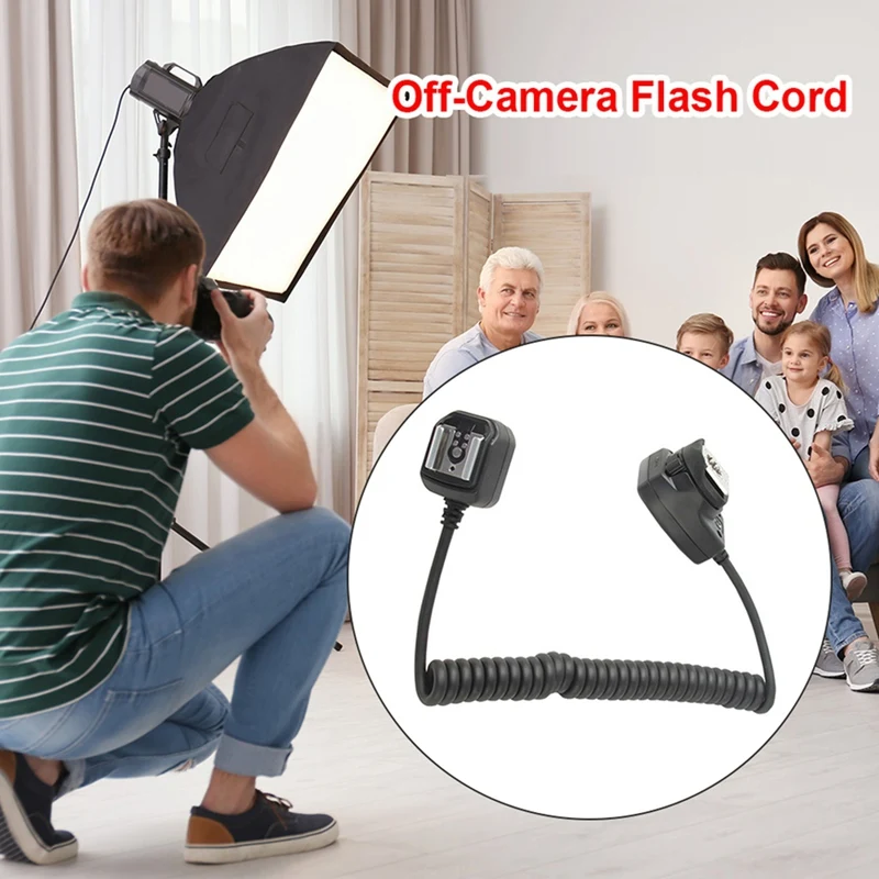 2Pcs OC-E3 Off Camera Flash Camera Extension Cord Flash Sync Focus Cable Cord Remote Focus Cable For Flashlight Canon