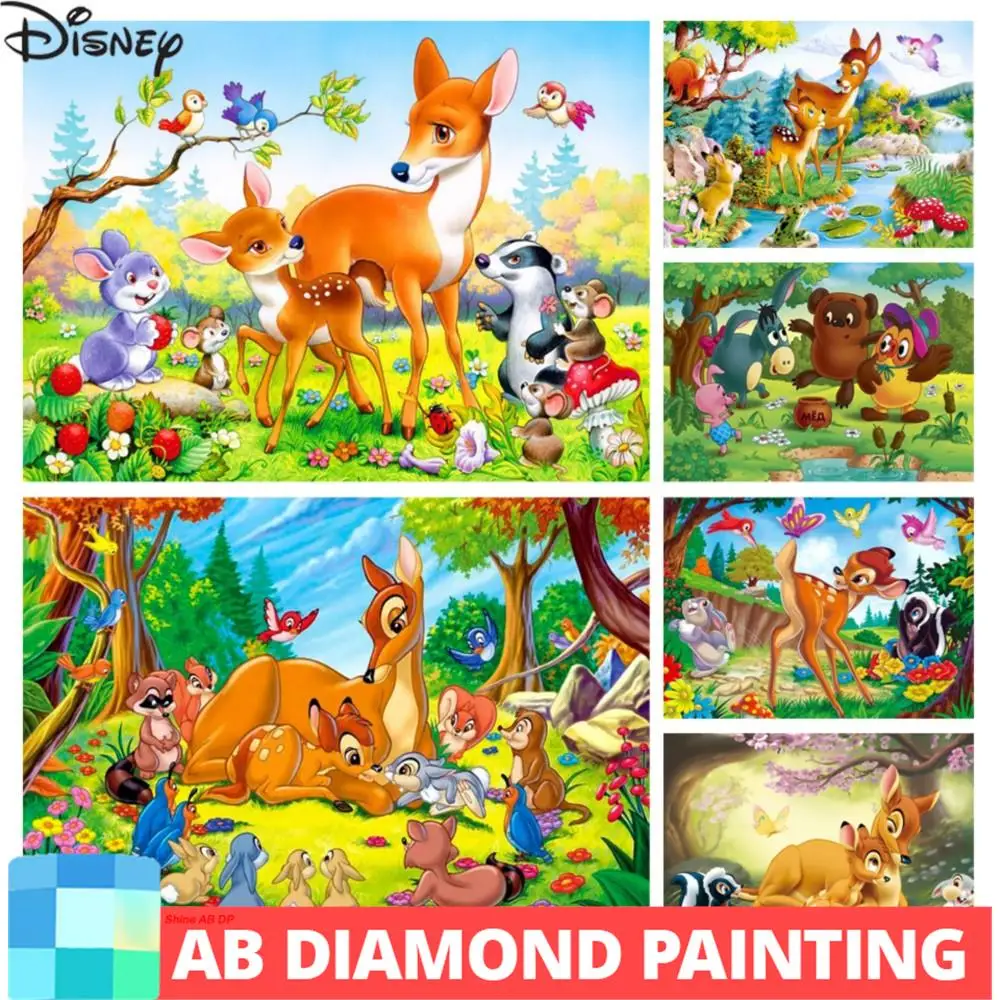 Набор для алмазной живописи AB из мультфильма «Бэмби»