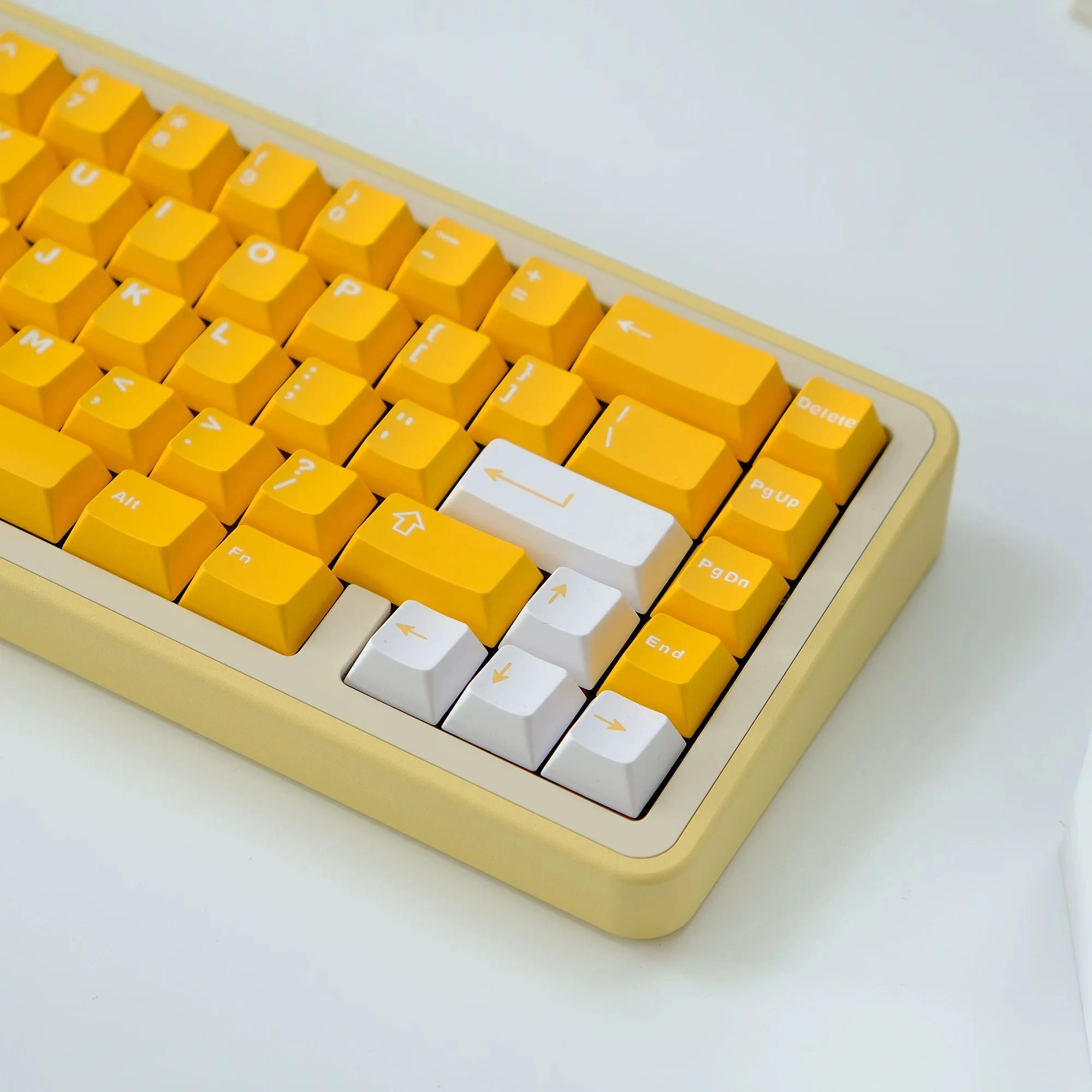WOB Keycaps Cherry Profile ABS Aifei Double Shot 114 Keys Split Alice Ansi Layout Black Flash Key Caps For Wooting A75 Hi75