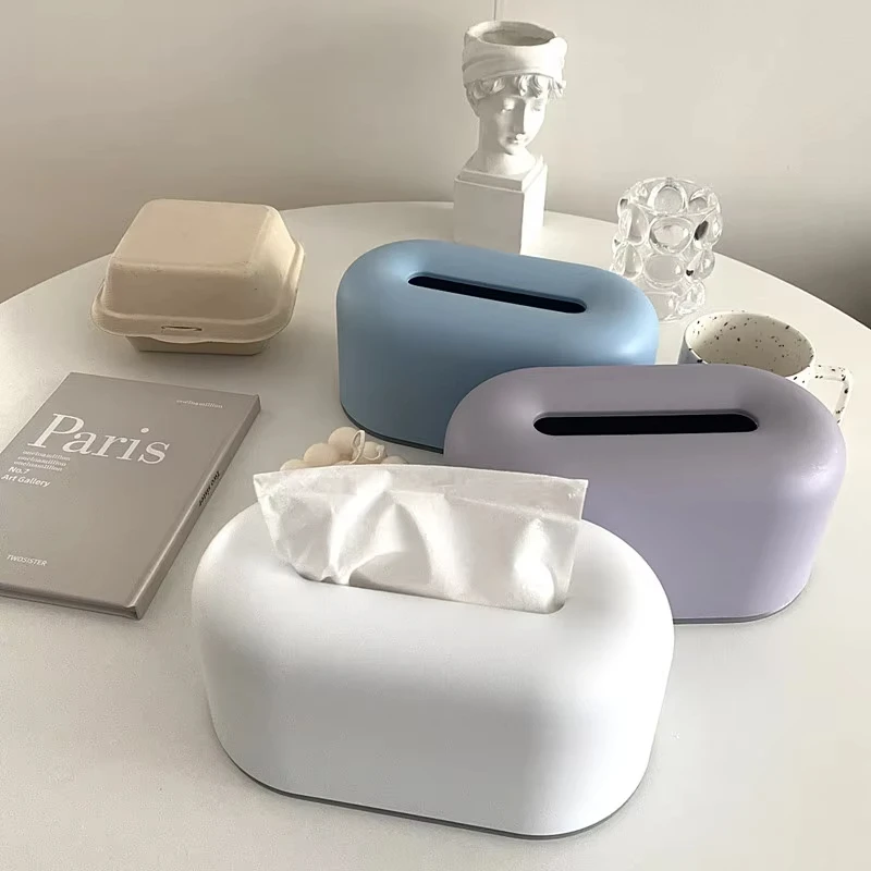

Cutelife Ins White Plastic Organizer Tissue Box Table Kitchen Bedroom Storage Box Living Room Drawer Office Tissue Box With Lid