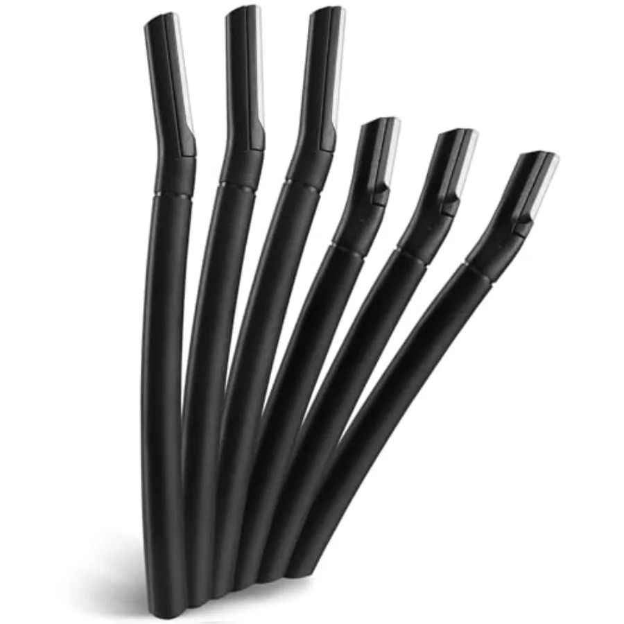 6 Pcs Eyebrow Razor, Facial Shaver with Protective Cover Multipurpose Face Razor Dermaplaning Tool for Women Men Eyebrow Trimme